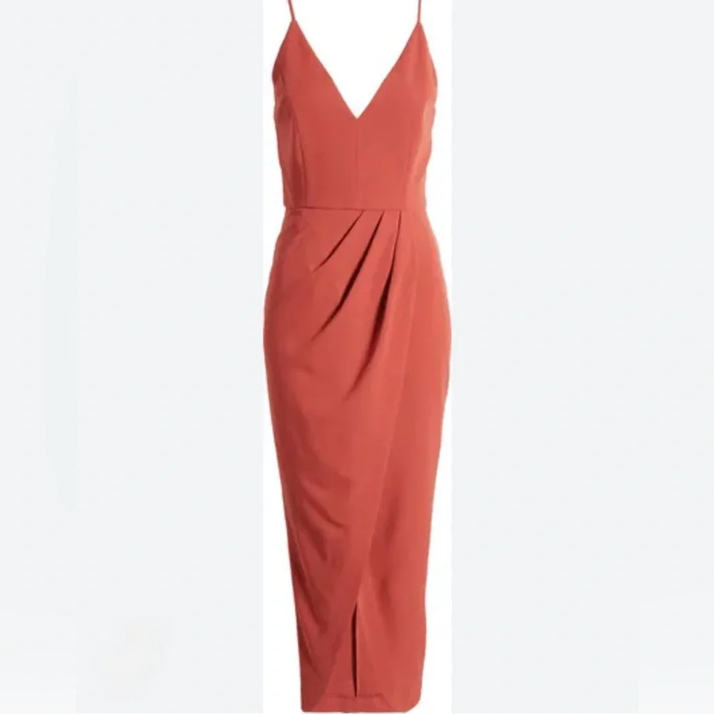 WAYF - Nordstrom Rust Dress Maxi Gown - Size L - Picture 8 of 9